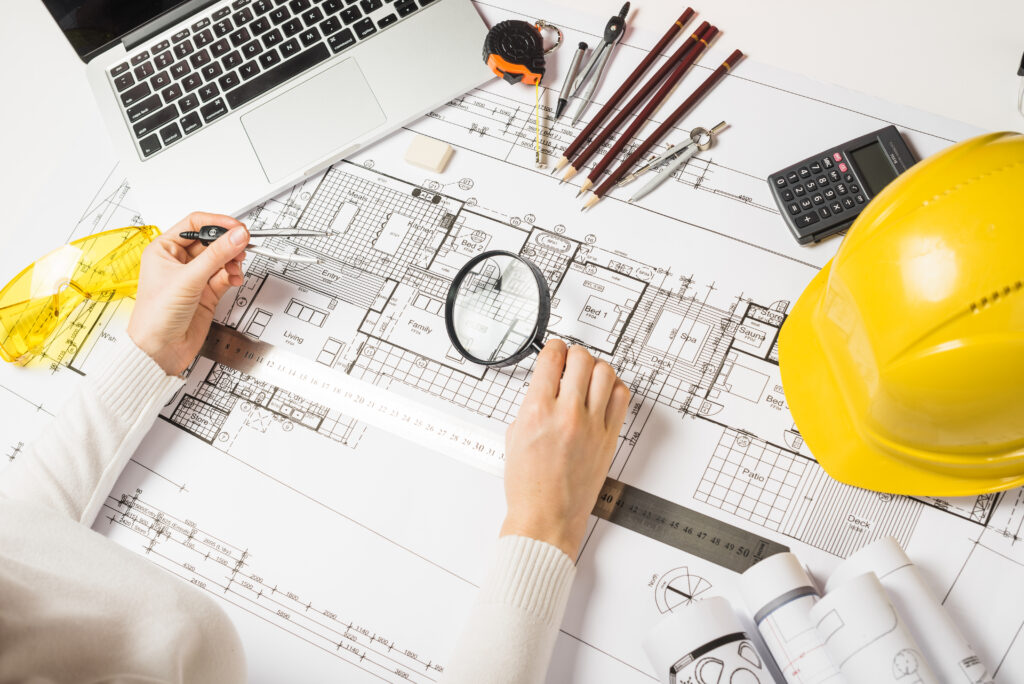 Etude géobiologique d'un plan de construction