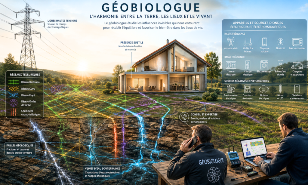 Intervention d'un géobiologue pour l'étude énergétique d'une maison et de son terrain